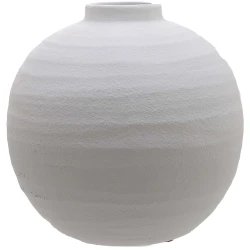 Tiber Matt White Ceramic Vase 28cm - VS034
