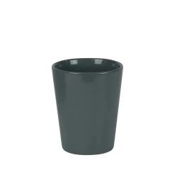 Vienna Ceramic Plant Pot Cover Grey Gloss 12cm - POT021 7C