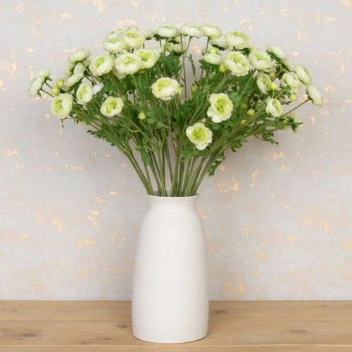 Zen Slim White Ceramic Vase 30cm - VS089 1D