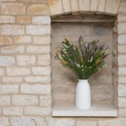 Zen Slim White Ceramic Vase 30cm - VS089 1D