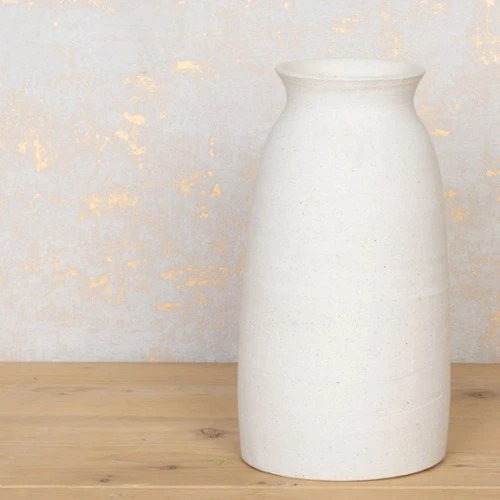 Zen Slim White Ceramic Vase 30cm - VS089 1D
