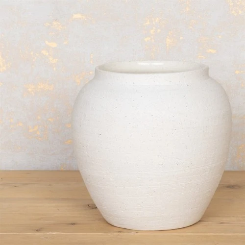 Zen White Ceramic Vase 22cm - VS088 8E