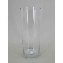 40cm x 15cm Clear Glass Cylinder Vase - GL028 7A