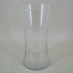 25cm Clear Glass Hand Tied Flower Vase - GL047  8D