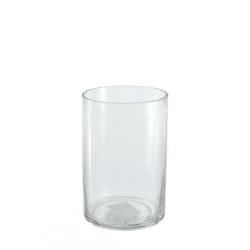 15cm Clear Glass Cylinder Vase - GL065 