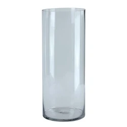 50cm x 18cm Clear Glass Cylinder Vase - GL004 5B