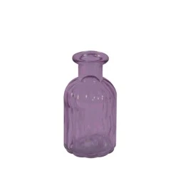 Mollie Bottle Flower Vase Lilac 10cm - GL075 