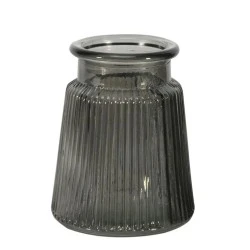 Oscar Glass Vase Dove Grey 12cm - GL063 FR