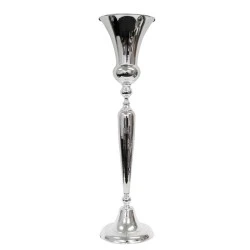 Home Store 98cm Silver Urn Pedestal Vase on Stand - SIL002 7E