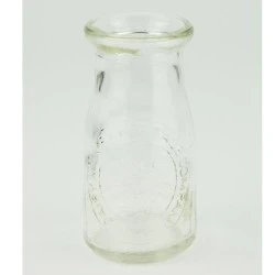 Home Store Clear Glass Milk Bottle Flower Vase 16cm - VS044 2A