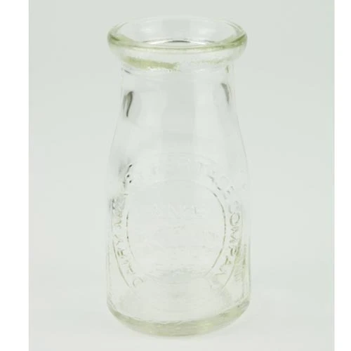 Home Store Clear Glass Milk Bottle Flower Vase 16cm - VS044 2A