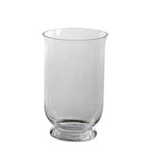 27cm Large Hurricane Vase Clear Glass - GL007  MIDDLE