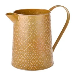 Gold Embossed Tinware Jug - TIN013 10E