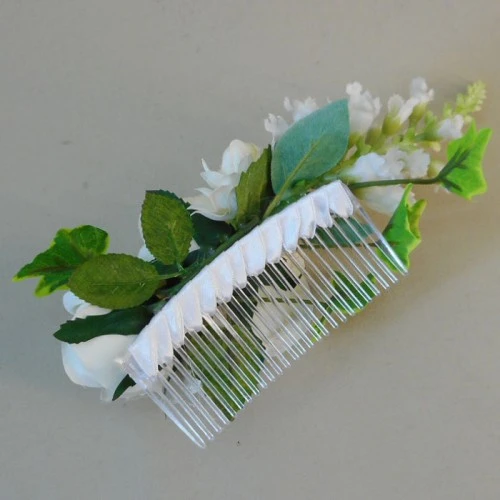 Loweswater Faux Flowers Hair Slide Cream - LOW004