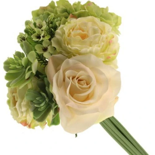 Camilla Peony Bouquet Green Cream 55cm - CAM007 H2