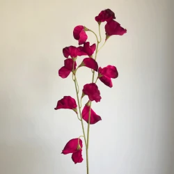 Artificial Sweet Peas Spray Aubergine Plum 48cm - S084 JJ2