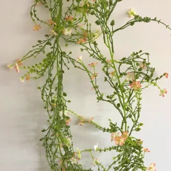 Artificial Wild Flowers Garland Peach 180cm - W056 JJ2