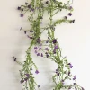 Artificial Wild Flowers Garland Purple 180cm - W054 JJ2